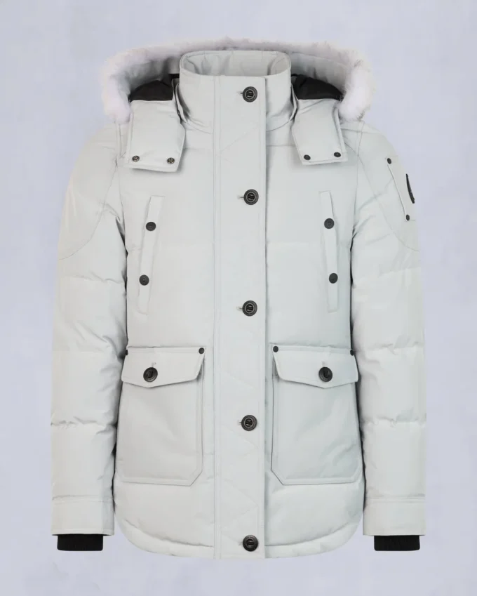 chaqueta Onyx Anguille con ribete de piel de oveja chaqueta Onyx Anguille con ribete de piel de oveja