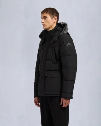 Chaqueta Onyx Round Island con ribete de piel de oveja Chaqueta Onyx Round Island con ribete de piel de oveja