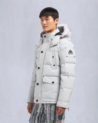 Chaqueta Onyx Round Island con ribete de piel de oveja