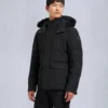 Chaqueta Onyx Round Island con ribete de piel de oveja Chaqueta Onyx Round Island con ribete de piel de oveja