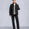 Chaqueta Onyx Round Island con ribete de piel de oveja Chaqueta Onyx Round Island con ribete de piel de oveja