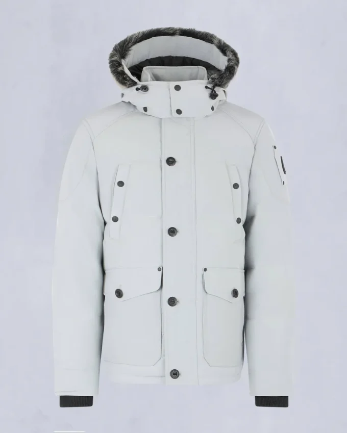 Chaqueta Onyx Round Island con ribete de piel de oveja Chaqueta Onyx Round Island con ribete de piel de oveja