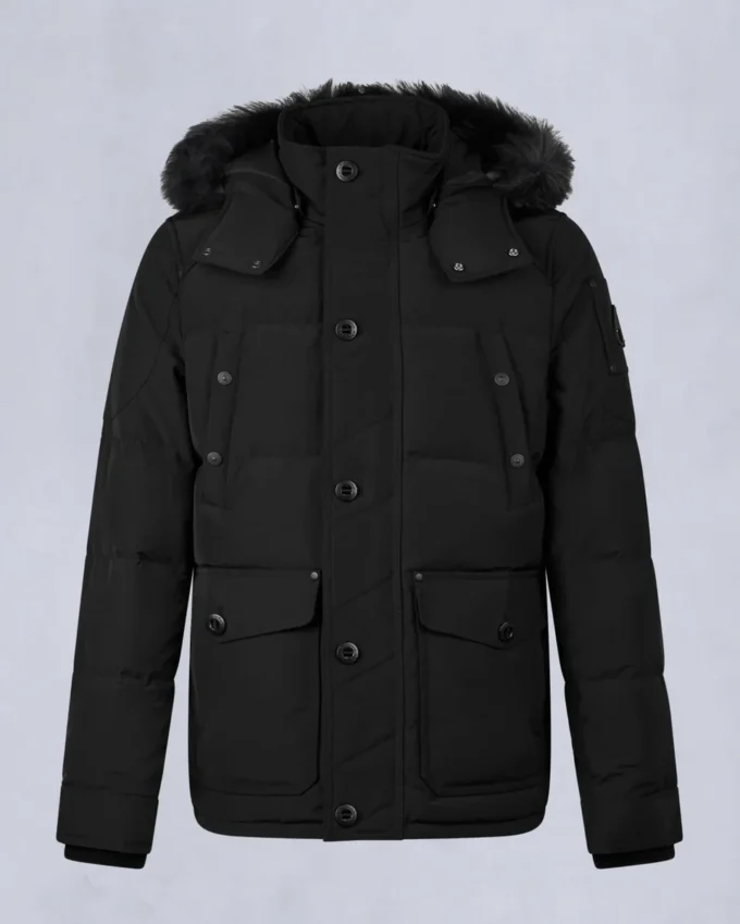 Chaqueta Onyx Round Island con ribete de piel de oveja Chaqueta Onyx Round Island con ribete de piel de oveja
