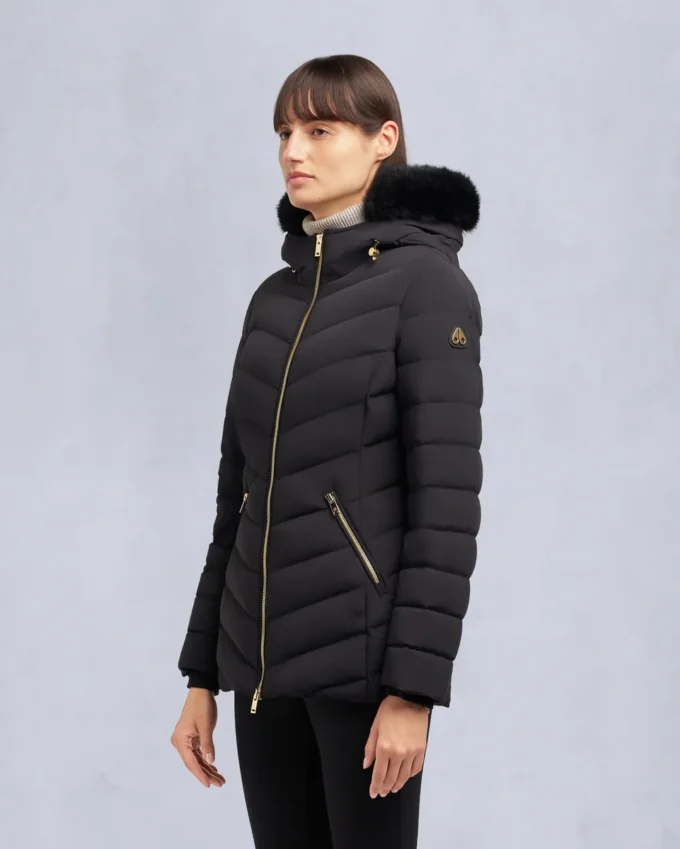 Chaqueta Roselawn con ribete de piel de oveja de la serie Gold Chaqueta Roselawn con ribete de piel de oveja de la serie Gold