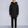 Parka Big Ridge con ribete de piel de oveja Onyx Parka Big Ridge con ribete de piel de oveja Onyx