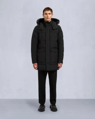 Parka Big Ridge con ribete de piel de oveja Onyx