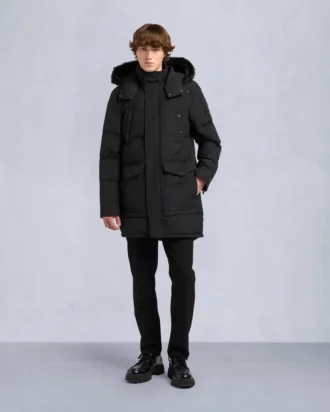 Parka Big Ridge con ribete de piel de oveja Onyx