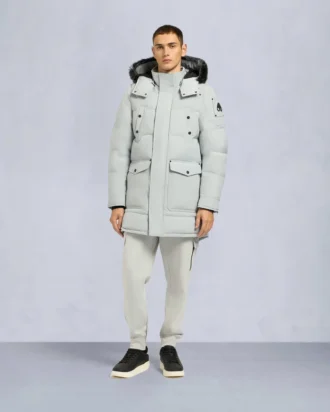 Parka Big Ridge con ribete de piel de oveja Onyx