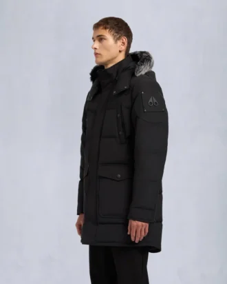 Parka Big Ridge con ribete de piel de oveja Onyx