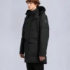 Parka Big Ridge con ribete de piel de oveja Onyx Parka Big Ridge con ribete de piel de oveja Onyx