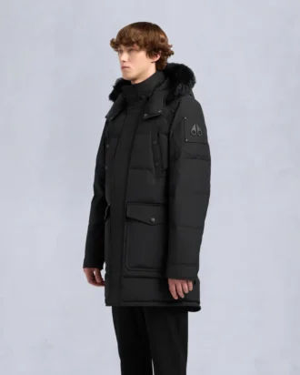 Parka Big Ridge con ribete de piel de oveja Onyx