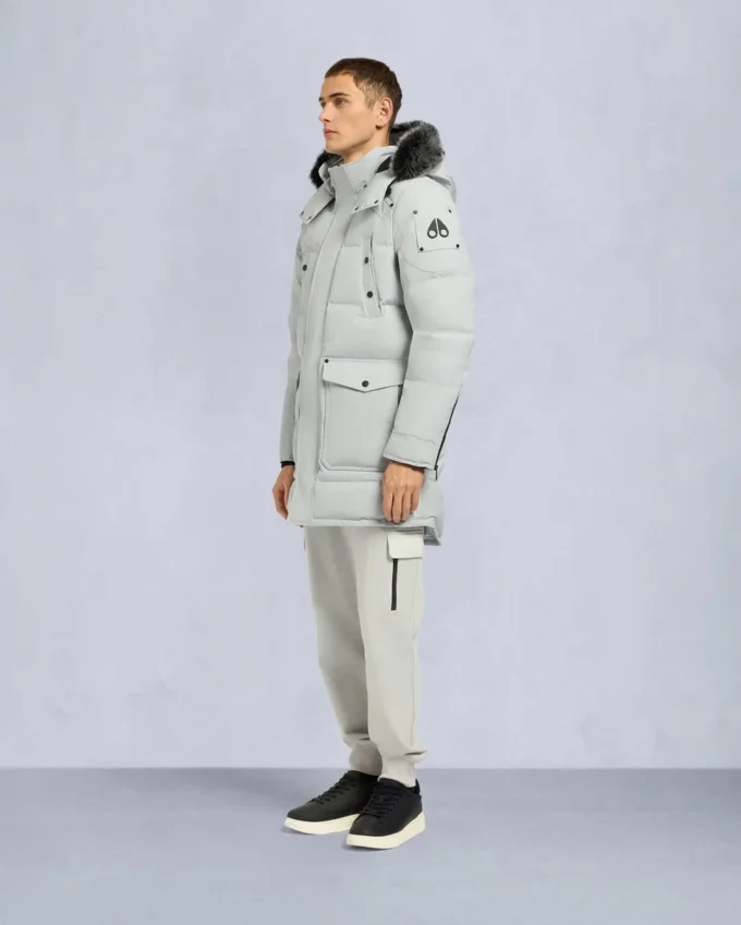 Parka Big Ridge con ribete de piel de oveja Onyx Parka Big Ridge con ribete de piel de oveja Onyx