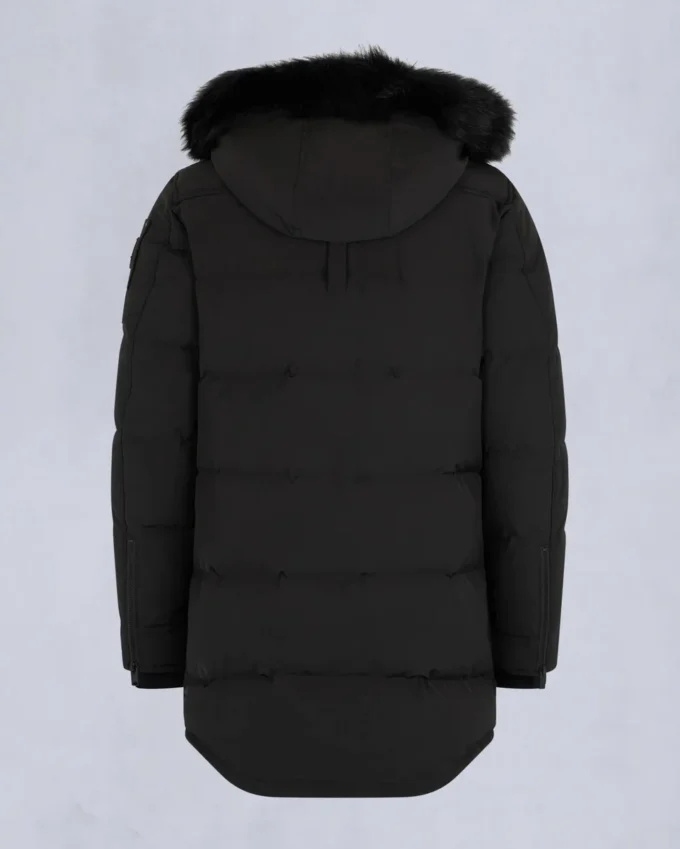 Parka Big Ridge con ribete de piel de oveja Onyx Parka Big Ridge con ribete de piel de oveja Onyx