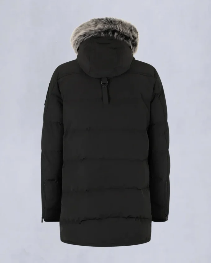 Parka Big Ridge con ribete de piel de oveja Onyx Parka Big Ridge con ribete de piel de oveja Onyx