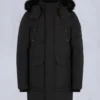 Parka Big Ridge con ribete de piel de oveja Onyx Parka Big Ridge con ribete de piel de oveja Onyx