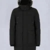 Parka Big Ridge con ribete de piel de oveja Onyx Parka Big Ridge con ribete de piel de oveja Onyx