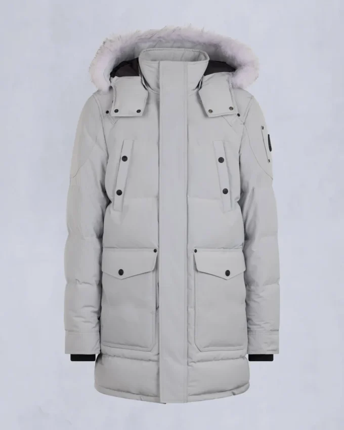 Parka Big Ridge con ribete de piel de oveja Onyx Parka Big Ridge con ribete de piel de oveja Onyx