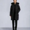 Parka Causapscal con ribete de piel de oveja Onyx Parka Causapscal con ribete de piel de oveja Onyx