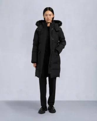 Parka Causapscal con ribete de piel de oveja Onyx
