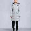 Parka Causapscal con ribete de piel de oveja Onyx Parka Causapscal con ribete de piel de oveja Onyx