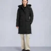 Parka Causapscal con ribete de piel de oveja Onyx Parka Causapscal con ribete de piel de oveja Onyx