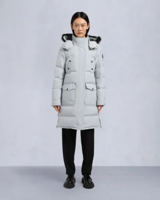 Parka Causapscal con ribete de piel de oveja Onyx