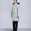 Parka Causapscal con ribete de piel de oveja Onyx Parka Causapscal con ribete de piel de oveja Onyx