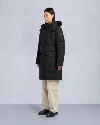 Parka Causapscal con ribete de piel de oveja Onyx