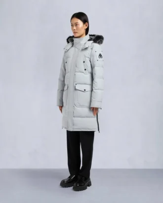 Parka Causapscal con ribete de piel de oveja Onyx