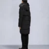 Parka Causapscal con ribete de piel de oveja Onyx Parka Causapscal con ribete de piel de oveja Onyx