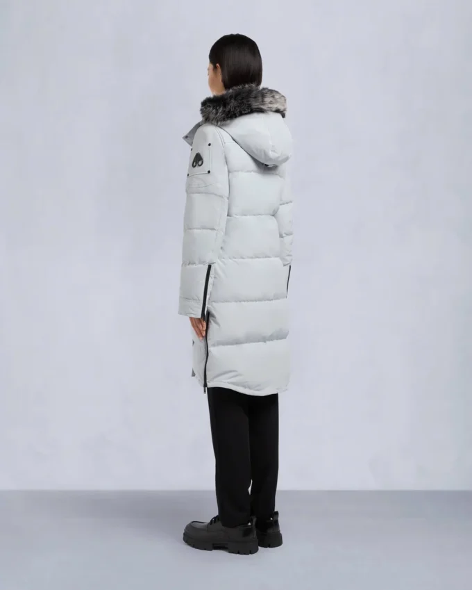 Parka Causapscal con ribete de piel de oveja Onyx Parka Causapscal con ribete de piel de oveja Onyx