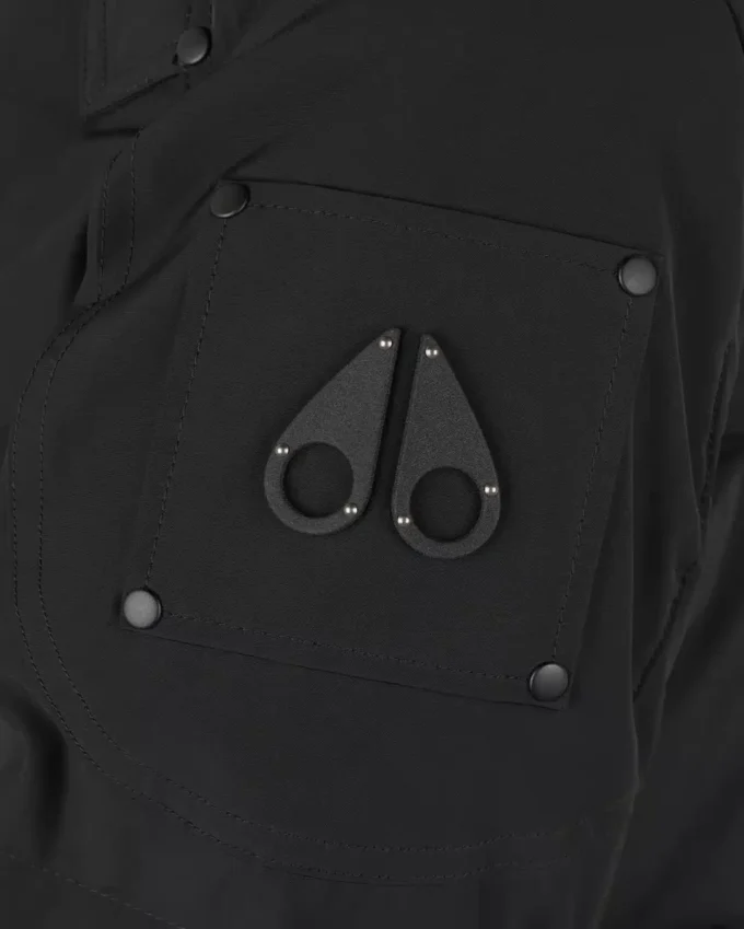 Parka Causapscal con ribete de piel de oveja Onyx Parka Causapscal con ribete de piel de oveja Onyx