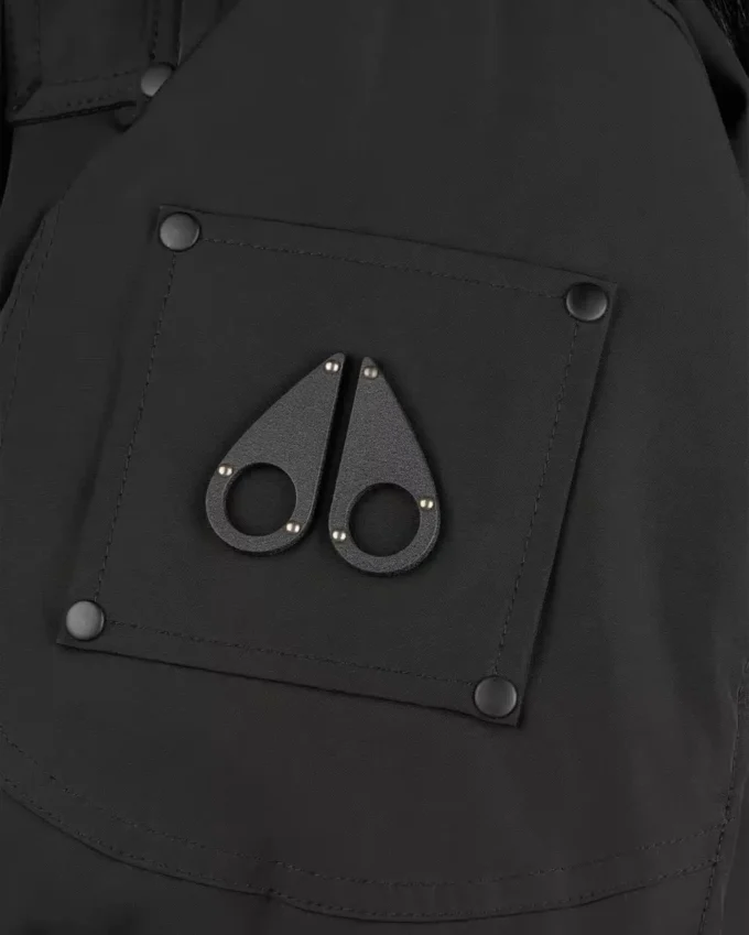 Parka Causapscal con ribete de piel de oveja Onyx Parka Causapscal con ribete de piel de oveja Onyx