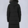Parka Causapscal con ribete de piel de oveja Onyx Parka Causapscal con ribete de piel de oveja Onyx