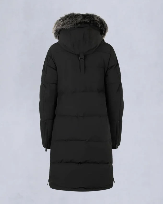 Parka Causapscal con ribete de piel de oveja Onyx Parka Causapscal con ribete de piel de oveja Onyx