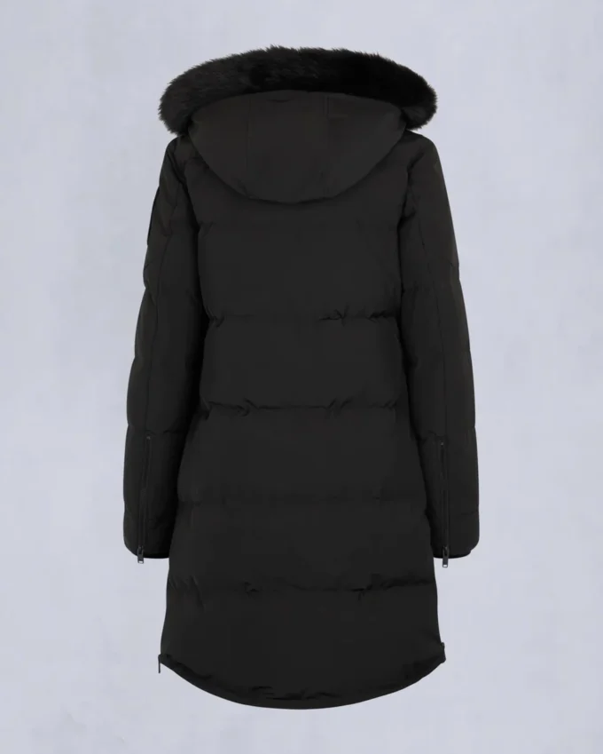 Parka Causapscal con ribete de piel de oveja Onyx Parka Causapscal con ribete de piel de oveja Onyx