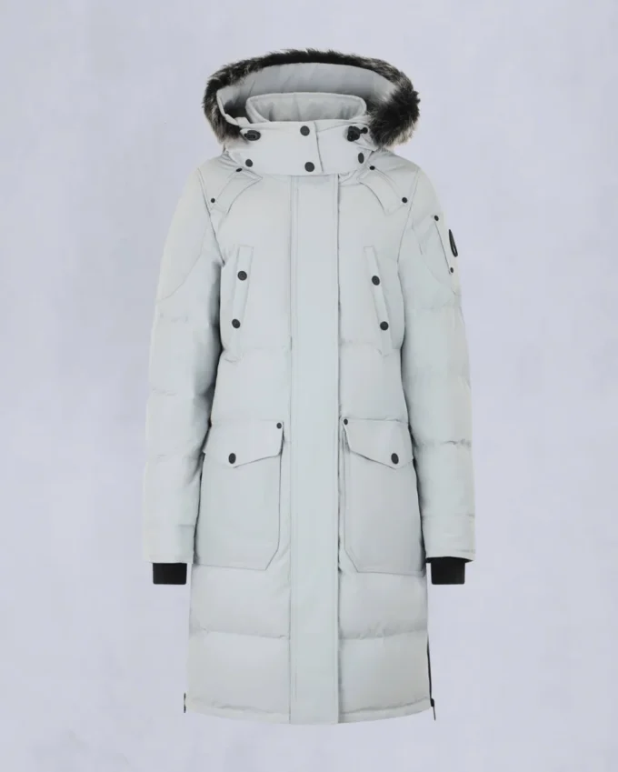 Parka Causapscal con ribete de piel de oveja Onyx Parka Causapscal con ribete de piel de oveja Onyx
