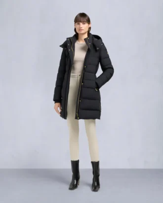Parka con ribete de piel de oveja Nyluxe Watershed de la serie Gold
