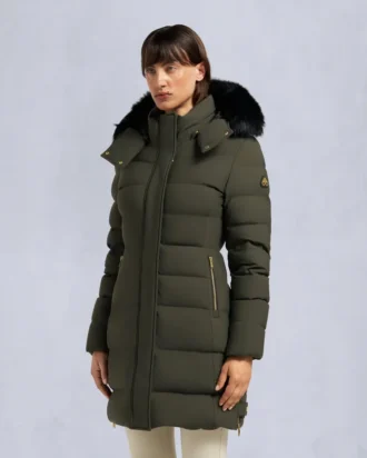 Parka con ribete de piel de oveja Nyluxe Watershed de la serie Gold