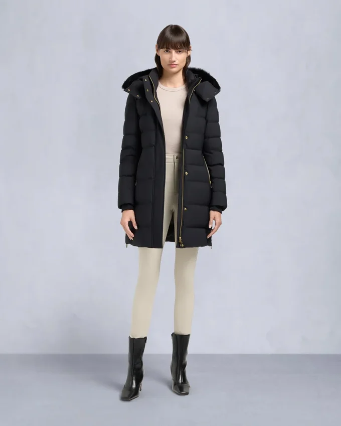 Parka con ribete de piel de oveja Nyluxe Watershed de la serie Gold Parka con ribete de piel de oveja Nyluxe Watershed de la serie Gold