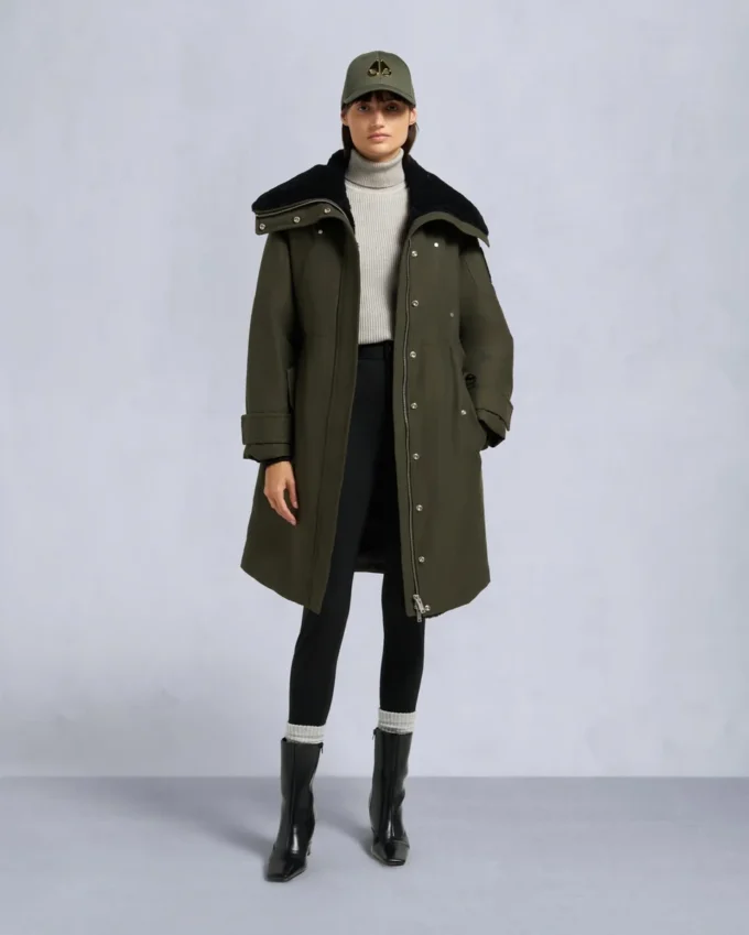 Parka con ribete de piel de oveja original Storm Parka con ribete de piel de oveja original Storm