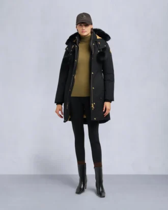 Parka con ribete de piel de oveja Stirling de la serie Gold
