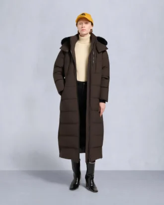 Parka Nyluxe Chelia con ribete de piel de oveja