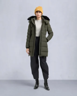 Parka Nyluxe Watershed con ribete de piel de oveja