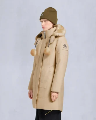 Parka Stirling con ribete de piel de oveja original
