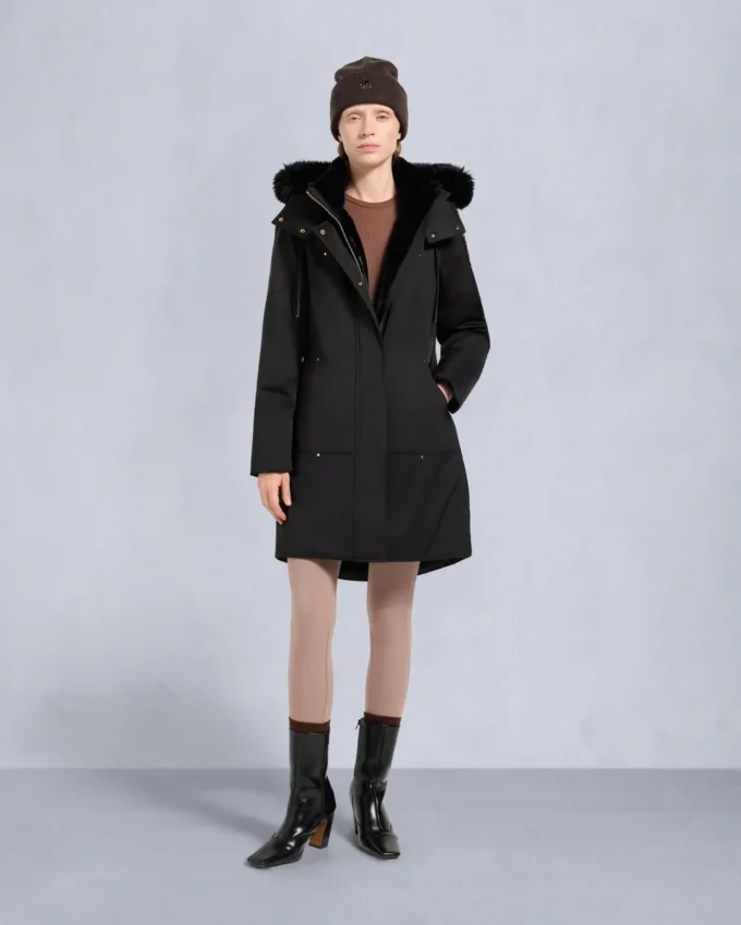 Parka Stirling de satén de la serie Gold