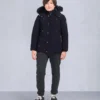Parka unisex original con ribete de piel de oveja para niños Parka unisex original con ribete de piel de oveja para niños