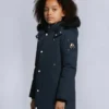 Parka unisex original con ribete de piel de oveja para niños Parka unisex original con ribete de piel de oveja para niños