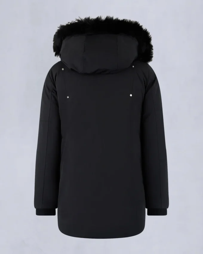 Parka unisex original con ribete de piel de oveja para niños Parka unisex original con ribete de piel de oveja para niños