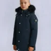 Parka unisex original con ribete de piel de oveja para niños Parka unisex original con ribete de piel de oveja para niños